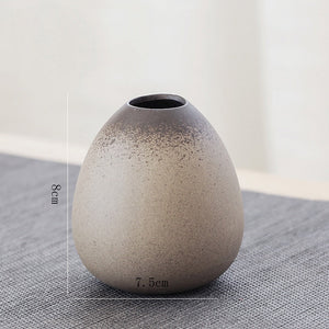 China pottery small vase retro flower floral ceramic decorative container vase modern home decoration acacuss