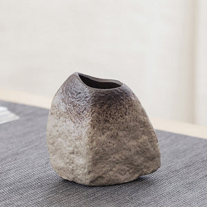 China pottery small vase retro flower floral ceramic decorative container vase modern home decoration acacuss