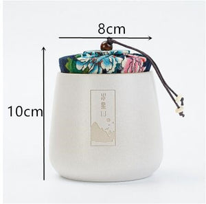 Chinese Blue and White Porcelain Ceramics Tea Caddy Tieguanyin Sealed Containers Travel Tea Bag Storage Box Coffee Canister acacuss