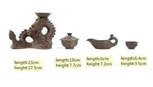 Chinese Dragon TeaPot | Vintage Tea Set | Kung fu Tea Set acacuss