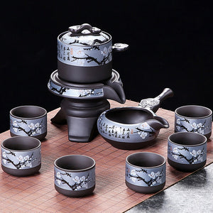 Chinese Kung Fu Tea Set Teapot Gaiwan Complete Yixing Traditional Puer Tea Cup Set Gift Ceremony Taza De Te Kitchen Drinkware acacuss