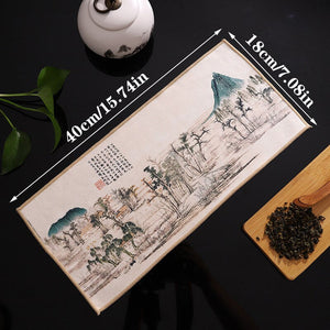 Chinese Painted Thick Tea Towel Super Absorbent High-end Tea Set Accessories Table Mats Professional RagTea Napkin acacuss