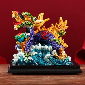 Chinese Style Characteristics Forbidden City Cultural and Creative Dragon Lion Souvenir Ornament Creative Jewelry Gift acacuss