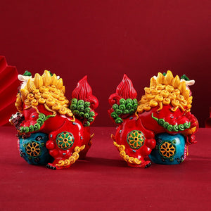 Chinese Style Characteristics Forbidden City Cultural and Creative Dragon Lion Souvenir Ornament Creative Jewelry Gift acacuss
