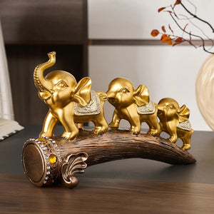 Chinese Style Ornaments Extravagance Elephant Statue Sculpture Home Room Decor Desk Decoration Office Accessories Fengshui Decor acacuss