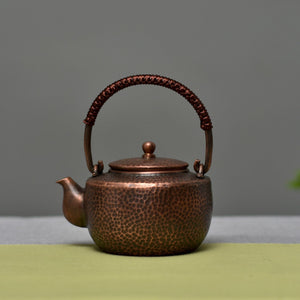 Chinese Teapot Tea Pot Set Traditional Surface Hand-painted Teapot Handmade Hot Water Kettle Copper Burn Kettle Kongfu Tea Set acacuss