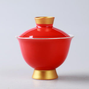 Chinese Traditions Gaiwan Ceramics Tea Set KungFu Tea Cups Porcelain Tea Bowl Tureen for Travel Kettle Drinkware Tools 180ml acacuss