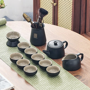 Chinese Travel Tea Set Gaiwan Portable Infusers Ceremony Ceramic Tea Sets Teacup Complete Tools Gift Juego Te Kitchen Teaware acacuss
