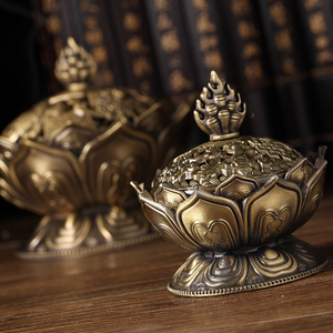Chinese brass incense burner acacuss