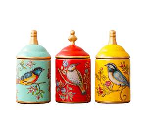 Chinesische Teedose aus Keramik, Retro-Steingut, luftdicht, Gong-Fu aus Keramik, für Süßigkeiten, Tee-Zeremonie-Zubehör - acacuss