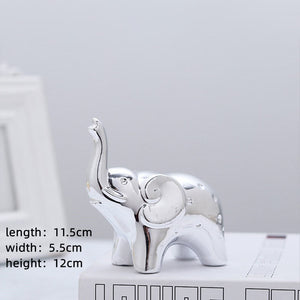 Christmas Decoration Ceramics Animal Figurines Ornaments Home Decor Cute Ceramic Elephant Statues And Sculptures Room Decor acacuss