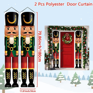 Christmas Door Decoration Merry Christmas Banner Decor for Home 2023 Hanging Christmas Ornament Navidad Happy New Year 2024 Gift acacuss