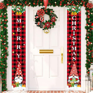 Christmas Door Decoration Merry Christmas Banner Decor for Home 2023 Hanging Christmas Ornament Navidad Happy New Year 2024 Gift acacuss