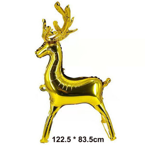 Christmas Foil Santa Claus Balloons Snowman Elk Christmas Tree Balloons for Xmas Inflatable Party Decorations Home Party Decor acacuss