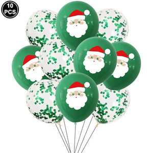 Christmas Foil Santa Claus Balloons Snowman Elk Christmas Tree Balloons for Xmas Inflatable Party Decorations Home Party Decor acacuss