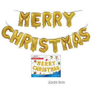 Christmas Foil Santa Claus Balloons Snowman Elk Christmas Tree Balloons for Xmas Inflatable Party Decorations Home Party Decor acacuss