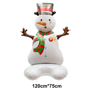 Christmas Foil Santa Claus Balloons Snowman Elk Christmas Tree Balloons for Xmas Inflatable Party Decorations Home Party Decor acacuss