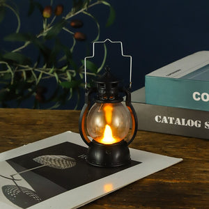 Christmas Handheld Small Horse Lanterns Palace Lamps Kerosene Lamp Decor 2023 Navidad Atmosphere Scene Decoration Xmas Supplies acacuss