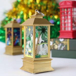 Christmas Lantern Light Merry Christmas Decorations for Home 2021 Navidad Christmas Tree Ornaments Xmas Gifts New Year 2022 acacuss