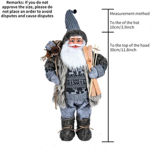 Christmas Large Santa Claus Dolls Ornaments Standing Santa Figurine Doll Christmas Home Decoration Kids Gift navidad home decor acacuss