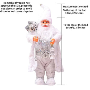 Christmas Large Santa Claus Dolls Ornaments Standing Santa Figurine Doll Christmas Home Decoration Kids Gift navidad home decor acacuss