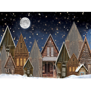 Christmas Photography Backdrop Photocall Window Tree Gift Baby Portrait Party Decor Background Photographic Photo Studio acacuss