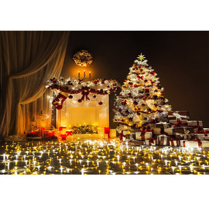 Christmas Photography Backdrop Photocall Window Tree Gift Party Decor Background Portrait Photographic Kids Photo Studio acacuss