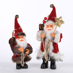 Christmas Santa Claus Doll Decorative Desktop Santa Claus Figure Santa Figurine Ornament Xmas Christmas decor for home acacuss