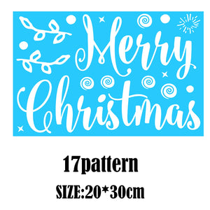 Christmas Santa Claus Window Stickers Wall Ornaments Christmas Pendant Merry Christmas For Home Decor New Year Stickers 2023 acacuss