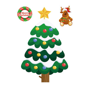 Christmas Santa Claus Window Stickers Wall Ornaments Christmas Pendant Merry Christmas For Home Decor New Year Stickers 2023 acacuss