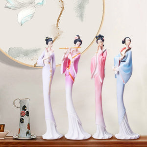 Classical Chinese Ladies Resin Creative Decoration Bedroom Study Living Room Home Crafts Home Decoration acacuss
