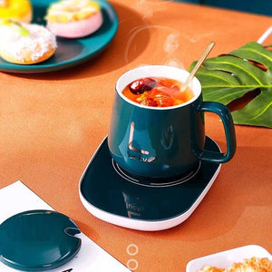 Coffee Mug Warmer Pad Cup Heater Coaster Constant Temperature Heating USB Electric Mug Mat Set Milk Tea Water Home Office Gift acacuss