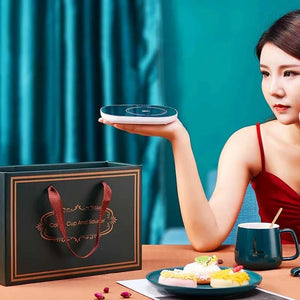 Coffee Mug Warmer Pad Cup Heater Coaster Constant Temperature Heating USB Electric Mug Mat Set Milk Tea Water Home Office Gift acacuss