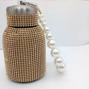 Coffee Tumbler Novelty Mug Stainless steel diamond-encrusted Vacuum flask acacuss