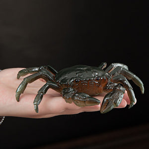 Color Change Crab Tea Pet OrnamentsCreative Personality Can Raise Tea Play TeaCeremony Boutique Tea Set Accessories acacuss