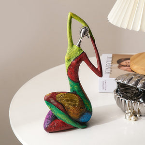 Colorful Abstract Creative Home Decoration Figure Sculpture Living Room Modern Art Figurine Desktop Decoration Accessories Gift acacuss