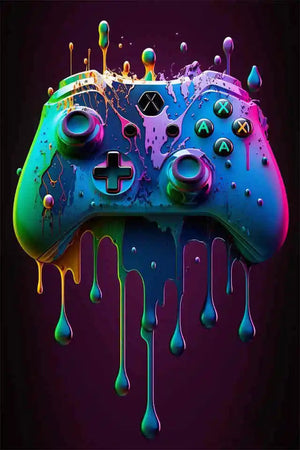 Colorful Game Controller Wall Art Poster Prints Nordic Aesthetic Picture Canvas Painting Gaming Boy Room Home Decoration acacuss