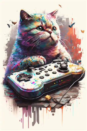 Colorful Game Controller Wall Art Poster Prints Nordic Aesthetic Picture Canvas Painting Gaming Boy Room Home Decoration acacuss