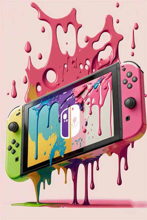Colorful Game Controller Wall Art Poster Prints Nordic Aesthetic Picture Canvas Painting Gaming Boy Room Home Decoration acacuss