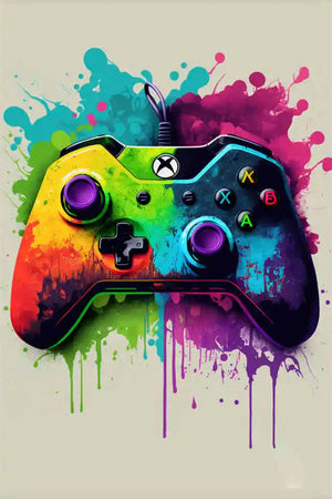 Colorful Game Controller Wall Art Poster Prints Nordic Aesthetic Picture Canvas Painting Gaming Boy Room Home Decoration acacuss