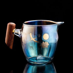 Colorful Glass Heat-resistant Teacup Tea Cup Gaiwan Tea Leak Chinese Kung Fu Tea Ceremony Set Teaware Coffee Mug Office Home Use acacuss
