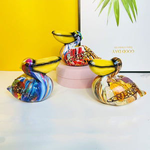 Colorful Resin Crafts Pelican Ornaments Light Luxury Home Decoration Entrance Living Room Office Desk Decoration acacuss