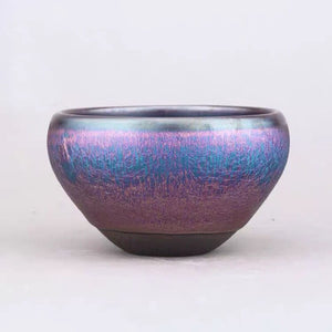 Colorful Tenmoku Tea Cup Chinese Porcelain Tea Bowl Chawan Naturally Glazed in Kiln under High Temporature/JIANZHAN acacuss
