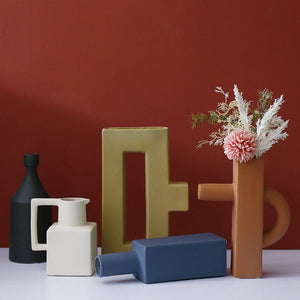 Colorful Vases for Bookshelf Home Decor or housewarming new home gift acacuss