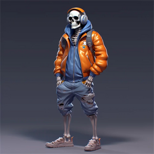 Cool Skeleton Figures Sports Series Skull Resin Crafts Halloween Decoration acacuss