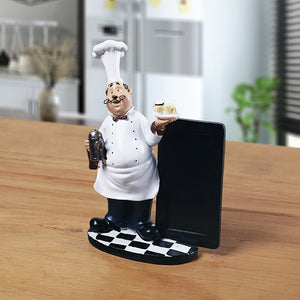 Country Retro Chef Statue Figurines Sculpture Kitchen Home Dinner Resin Cook Shape For Interior Room Ornaments Message board acacuss