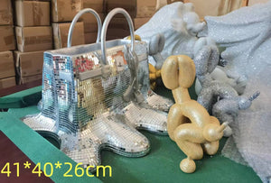 Creatitive Resin Flowers Bag Vase Home Decor Study Office Dining Table Vase Bag for Living Room Decor Bag Vase Luxury Sculpture acacuss
