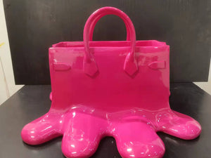 Creatitive Resin Flowers Bag Vase Home Decor Study Office Dining Table Vase Bag for Living Room Decor Bag Vase Luxury Sculpture acacuss