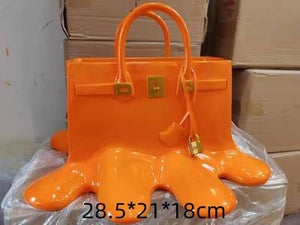 Creatitive Resin Flowers Bag Vase Home Decor Study Office Dining Table Vase Bag for Living Room Decor Bag Vase Luxury Sculpture acacuss