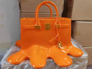 Creatitive Resin Flowers Bag Vase Home Decor Study Office Dining Table Vase Bag for Living Room Decor Bag Vase Luxury Sculpture acacuss
